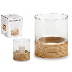 PORTA VELAS CRISTAL BASE...