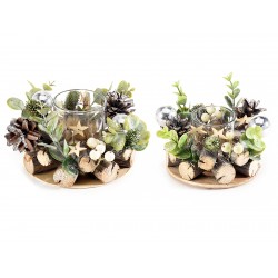 CENTRO DE MESA PORTAVELAS...