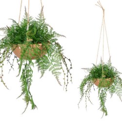 MACETA DE BARRO HELECHO...