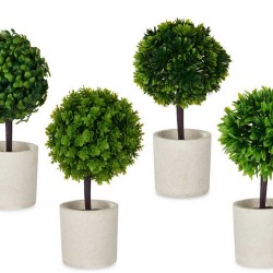 MACETA CEMENTO ARBOL VERDE