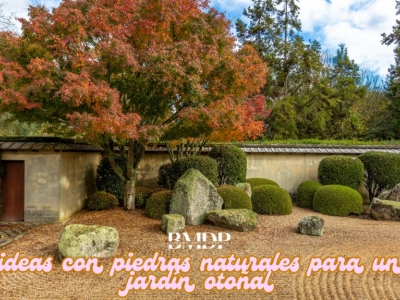 Piedras naturales para darle un toque otoñal a tu jardín